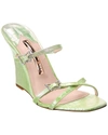 SOPHIA WEBSTER VENUS LEATHER WEDGE SANDAL