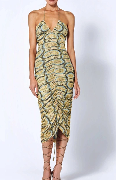 Alexis Ziano Dress In Aztec Multi In Yellow