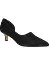 Bella Vita Quilla Womens Suede Pointed Toe Dress Heels In Black