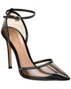 Gianvito Rossi 105 Crystal-embellished Plexiglass Pumps In Black