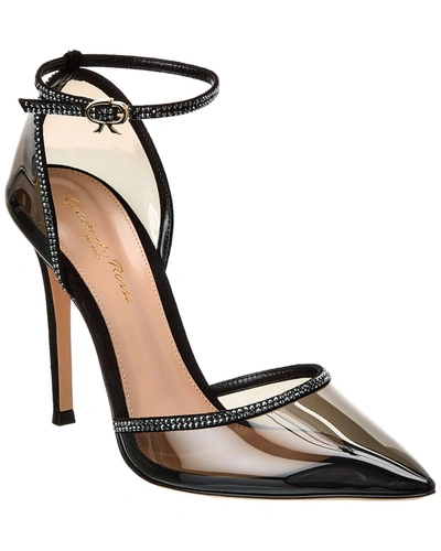 Gianvito Rossi Sabina Plexi Pump In Black