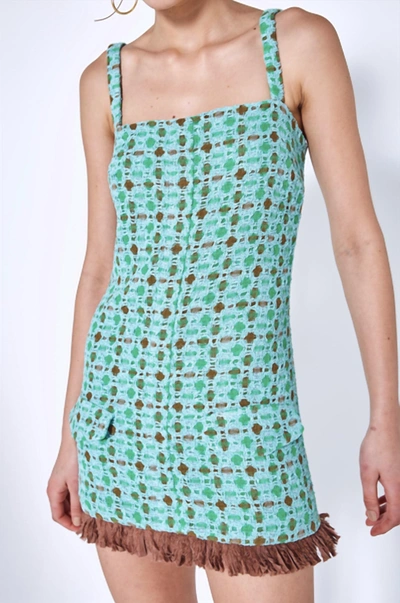 Alexis Linza Mini Dress In Aqua In Green