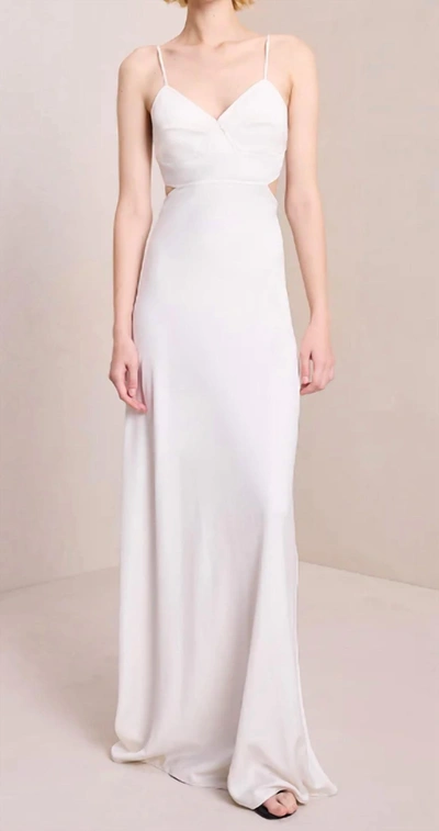 A.l.c Blakely Ii Seamed Cut-out Maxi Dress In White