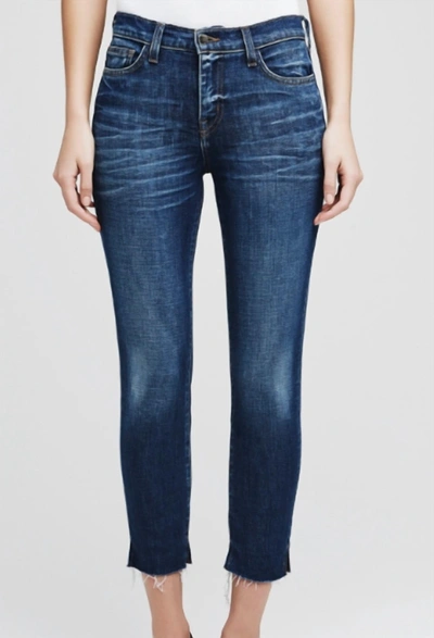 L Agence Nicoline High Rise French Slim Jeans In Diamond In Blue