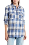ROXY LET IT GO RELAXED FIT COTTON FLANNEL SHIRT