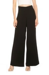 Alexia Admor Elia High Waist Pleat Wide Leg Pants In Black