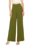 Alexia Admor Winnie Wide Leg Pants In Sage