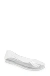 JEFFREY CAMPBELL BALANCED CLEAR FLAT