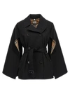 BURBERRY COTS COATS, TRENCH COATS BLACK