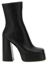 VERSACE LEATHER PLATFORM ANKLE BOOTS BOOTS, ANKLE BOOTS