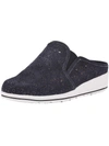 Walking Cradles Freedom Womens Laser Cut Slip On Wedge Sneaker In Blue
