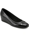 Easy Spirit Women's Gracey Round Toe Slip-on Wedge Dress Pumps Women's Shoes In Black