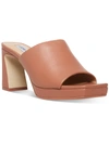 Steve Madden Dedicate Womens Leather Slip-on Platform Sandals In Multi