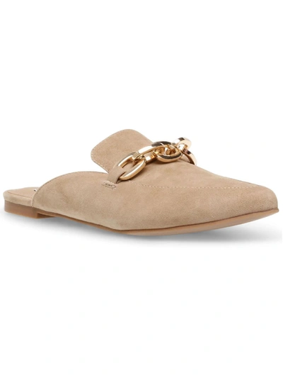 Steve Madden Finish Womens Suede Embellished Mules In Multi