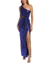 MARCHESA NOTTE FOILED GOWN
