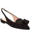 GIANVITO ROSSI SLINGBACK SUEDE FLAT