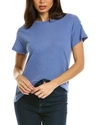 Vince Item O-neck Short-sleeved T-shirt In Blue