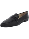 AMALFI BY RANGONI ORESTE WOMENS PATENT TRIM SLIP ON PENNY LOAFERS