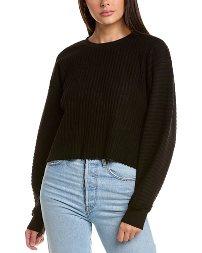 John Elliott Cropped Sweatshirt In Black