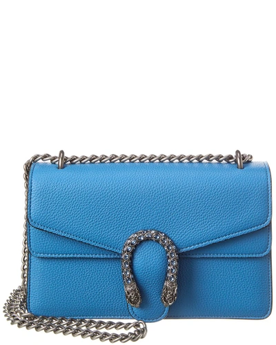 Tiffany & Fred Pebbled Leather Crossbody In Blue