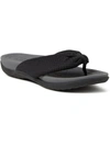 Dearfoams Womens Memory Foam Slip-on Thong Sandals In Black