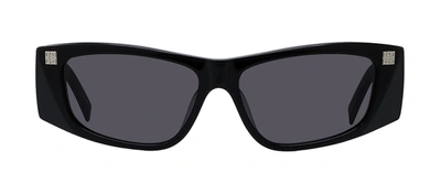 Givenchy Gv40048f 01a Rectangle Sunglasses In Grey
