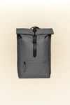 Rains Rolltop Waterproof Rucksack In Grey
