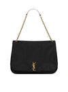 Saint Laurent Jamie Leather Shoulder Bag In Black