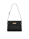 Saint Laurent Manhattan Small Shoulder Bag In Smooth Leather In Black