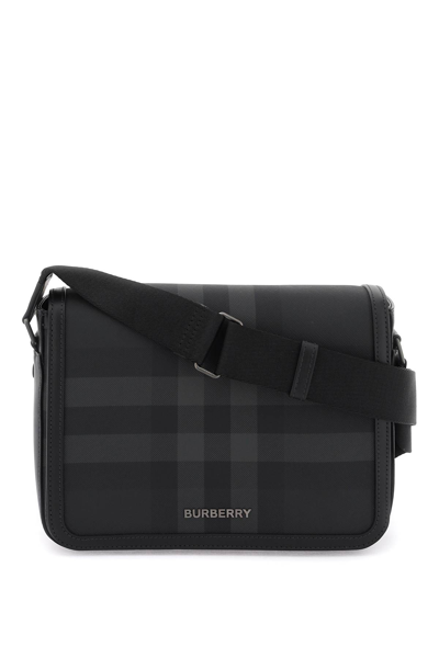 Burberry Medium Alfred Messenger Bag In Black