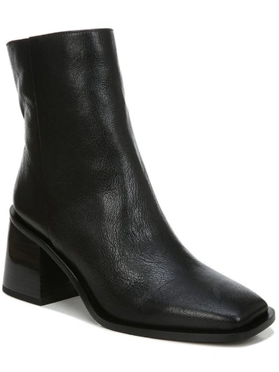 Sam Edelman Wells Womens Block Heel Ankle Boots In Black