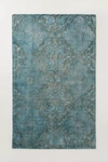 Anthropologie Hand-knotted Amore Rug By  In Blue Size 5x8