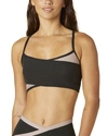 Beyond Yoga Blocked At Your Leisure Bra In Black