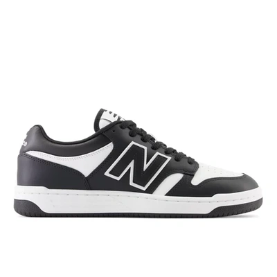 New Balance 480 Court Sneaker In White/black, Women's At Urban Outfitters