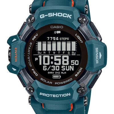 Pre-owned Casio G-shock Gbd-h2000-2jr Black G-squad Sport Men's Watch In Box