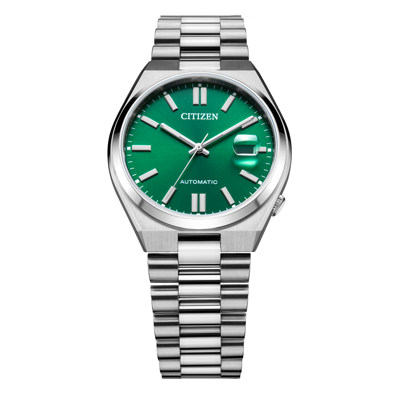 Pre-owned Citizen Men's Green Dial Automatic Watch - Nj0150-81x