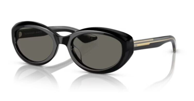 Pre-owned Oliver Peoples 0ov5513su-1969c 1005p2 Black/carbon Grey Round Women's Sunglasses In Gray