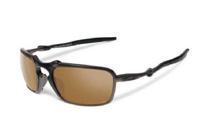 Pre-owned Oakley X-metal Badman - Pewter W/ Tungsten Iridium Polarized, Oo6020-02