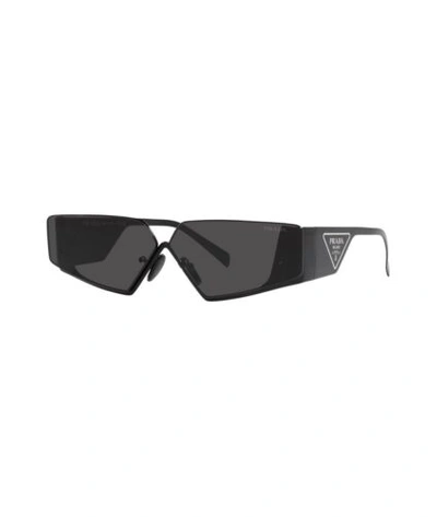 Pre-owned Prada Runway Pr 58zs 1ab06l Black Slate Dark Gray Sunglasses Authentic