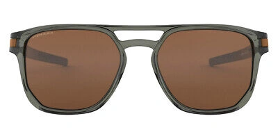 Pre-owned Oakley Oo9436 Sunglasses Men Green Square 54mm 100% Authentic In Prizm Tungsten