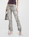 Attico Ladies Grey Essie Long Pants In Grey