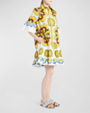 La Doublej Choux Geometric-print Dress In Ciccio Piazzato G