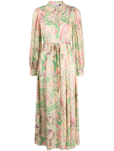 Rixo London Georgina Paisley-print Woven Midi Dress In Grace Paisley Green