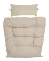 Sunnydaze Replacement Seat And Headrest Cushion For Danielle Egg Chair In Beige