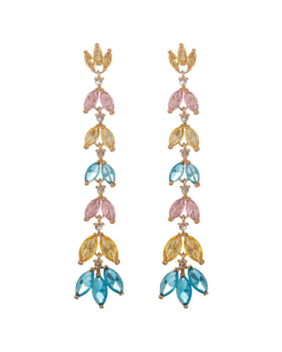 Eye Candy La The Luxe Collection Cz Camila Pastel Rainbow Earrings