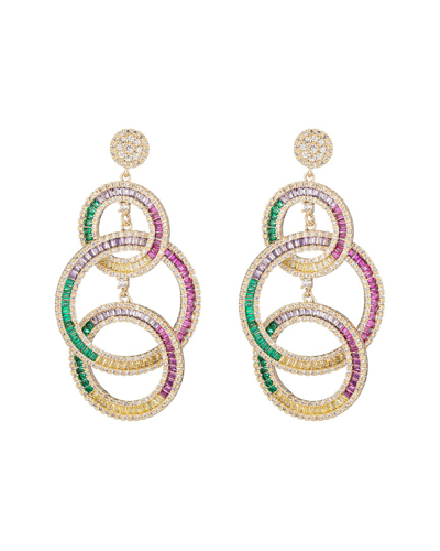 Eye Candy La The Luxe Collection Cz Rainbow Drop Earrings