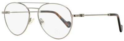 Moncler Women's Eyeglasses Ml5023 014 Ruthenium/dark Havana 54mm In White