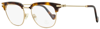 Moncler Unisex  Eyeglasses Ml5021 053 Blonde Havana 49mm In Yellow