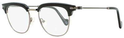 Moncler Unisex Eyeglasses Ml5021 001 Black/gunmetal 49mm