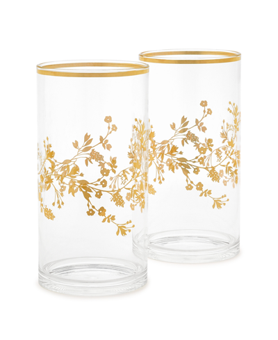 Charter Club 2-pc. Gilded Glass Cylinder Set, Created For Macy's